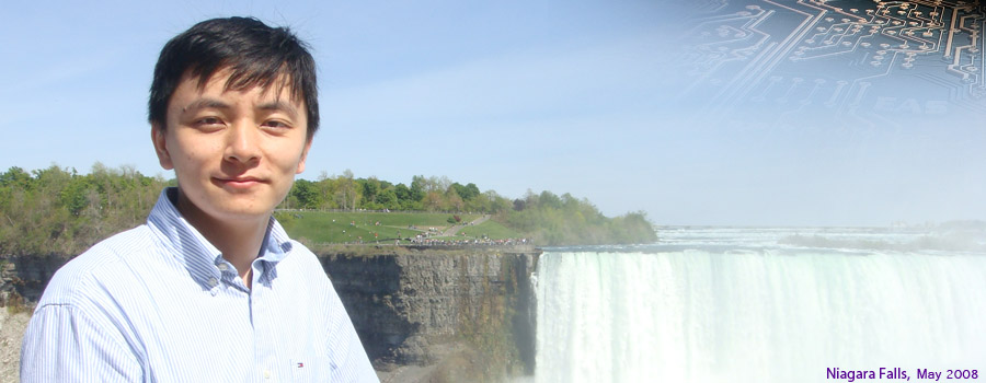 Yan Pan (Pan Yan) at Niagara Falls, Toronto, May 2008